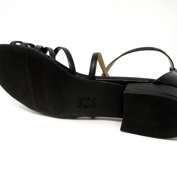Naturalizer Haleigh Black Leather Sandal - Size 7 - Picture 4 of 5